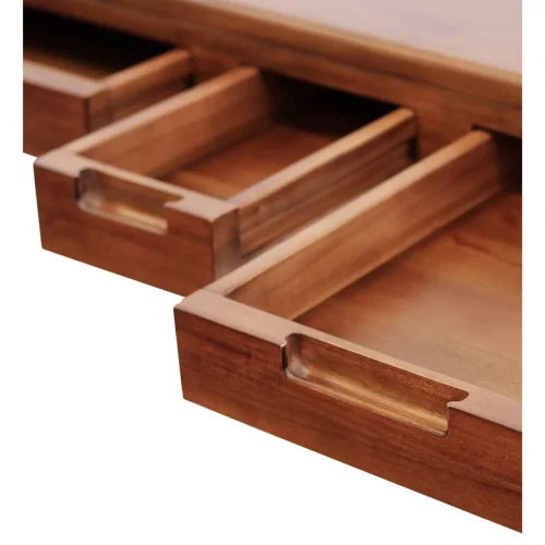 Escritorio 3 Cajones Madera De Caoba Colección Oporto 120x60x76 Cm - Moycor (5)
