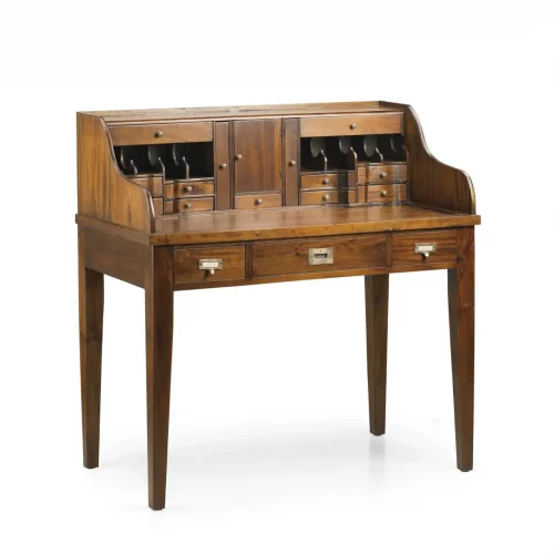 Escritorio Bureau CCajones Madera Caoba Colección Flamingo 102x60x106 Cm - Moycor (1)