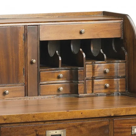 Escritorio Bureau CCajones Madera Caoba Colección Flamingo 102x60x106 Cm - Moycor (3)