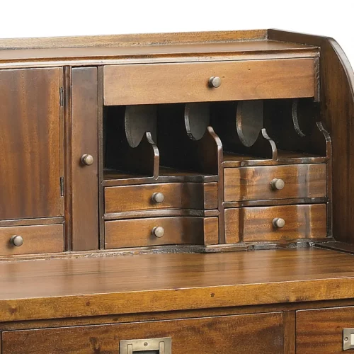 Escritorio Bureau CCajones Madera Caoba Colección Flamingo 102x60x106 Cm - Moycor (3)