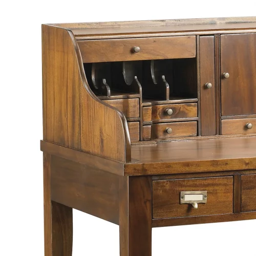 Escritorio Bureau CCajones Madera Caoba Colección Flamingo 102x60x106 Cm - Moycor (4)