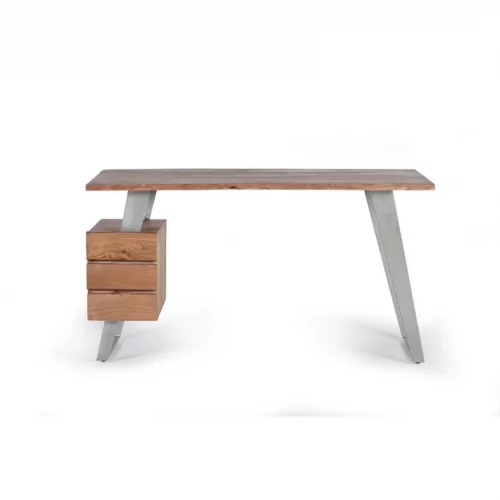 Escritorio Madera Acacia y Metal 3 Cajones Colección Contemporary 147x63x80 Cm - Giner y Colomer (3)