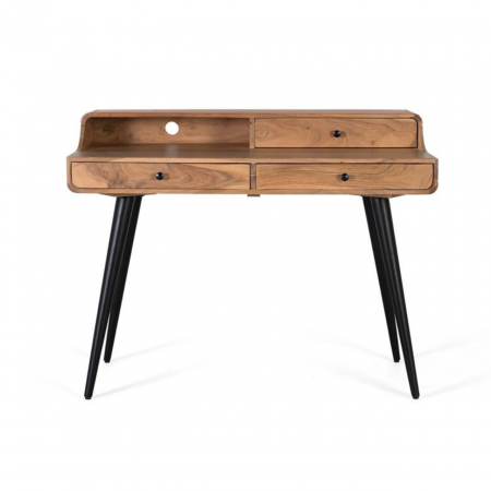 Escritorio Madera Acacia y Metal c3 Cajones - Giner y Colomer - 2