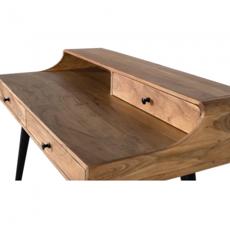 Escritorio Madera Acacia y Metal c3 Cajones - Giner y Colomer - 4
