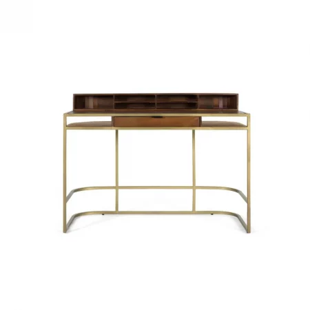 Escritorio Madera Mango Patas Hierro 130x60x95Cm - Giner y Colomer (2)