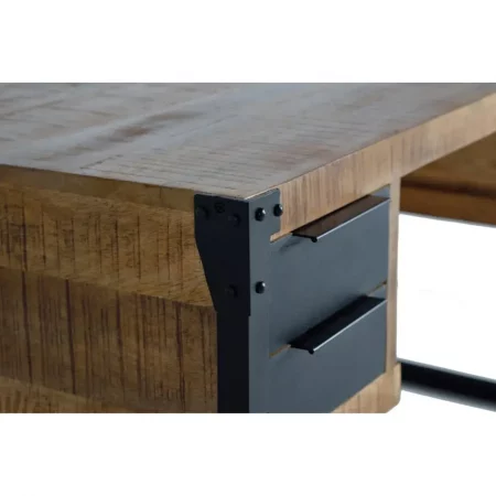 Escritorio Madera Mango y Base Metal 4 Cajones Metal 135x70x76 - Giner y Colomer-3