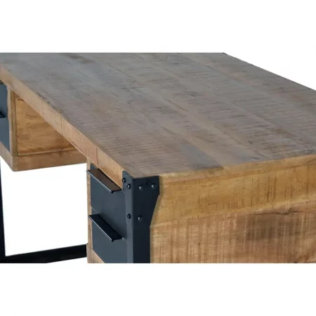 Escritorio Madera Mango y Base Metal 4 Cajones Metal 135x70x76 - Giner y Colomer-4