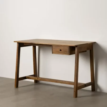 Escritorio Marrón Negro Madera Mango 120x60x78 Cm - IXIA (1)