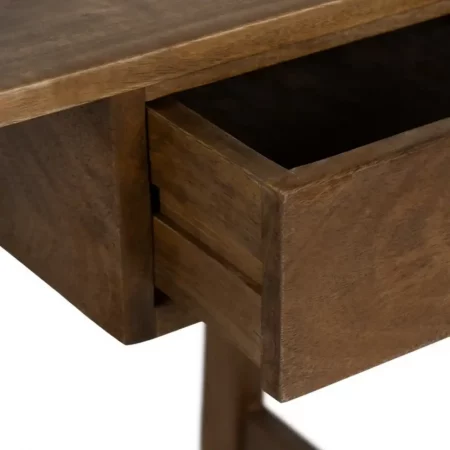 Escritorio Marrón Negro Madera Mango 120x60x78 Cm - IXIA (3)