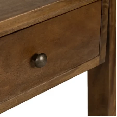 Escritorio Marrón Negro Madera Mango 120x60x78 Cm - IXIA (8)