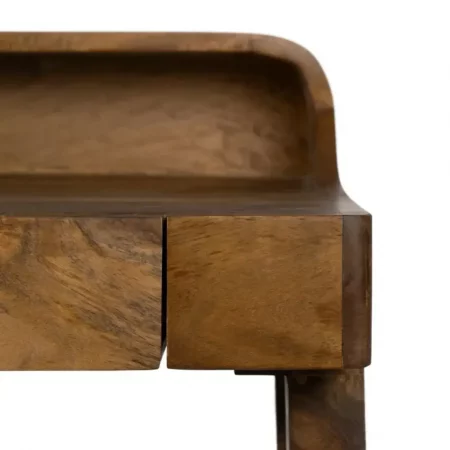 Escritorio Marrón Negro Madera Mango 122x62x90 Cm - IXIA (3)