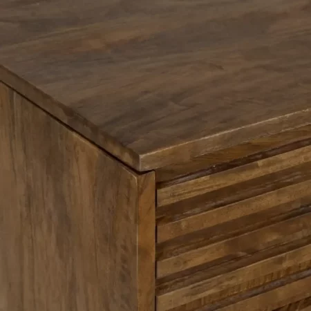 Escritorio Marrón Negro Madera Mango 125x60x75 Cm - IXIA (3)