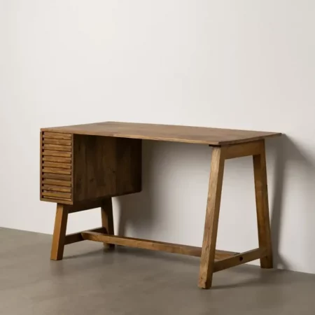 Escritorio Marrón Negro Madera Mango 125x60x75 Cm - IXIA (8)