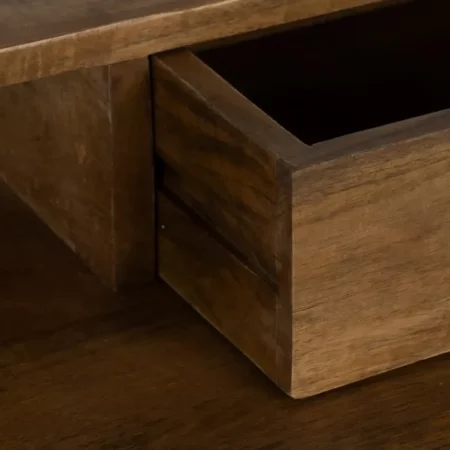 Escritorio Marrón Negro Madera Mango 125x62x90 Cm - IXIA (5)