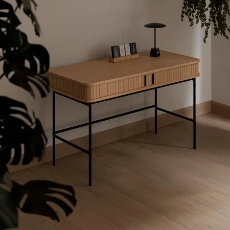 Escritorio Mod. Cornell 120x60x76 Cm RobleNegro - Somcasa (5)