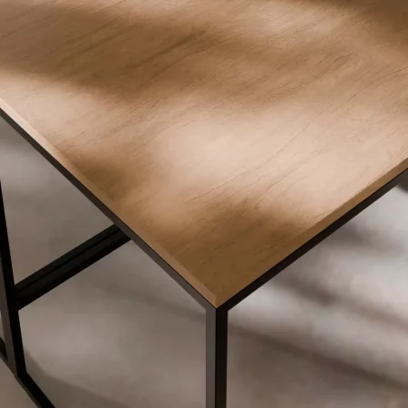 Escritorio Mod. Hudson 120x60x75 Cm Fija RobleNegro - Somcasa (3)