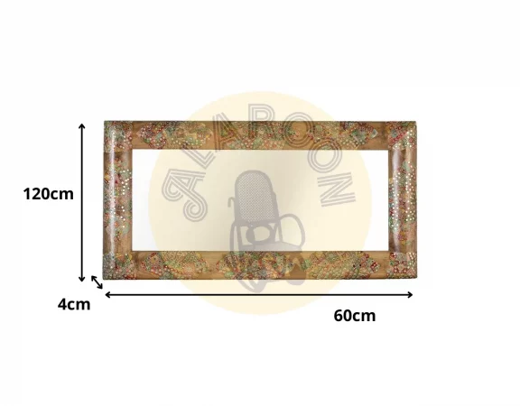 Espejo de pared 120x60 cm de madera maciza de mango-MOVIL (2)