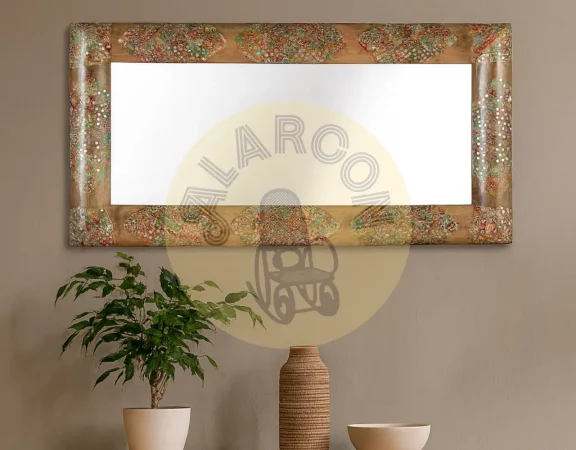 Espejo de pared 120x60 cm de madera maciza de mango-MOVIL (3)