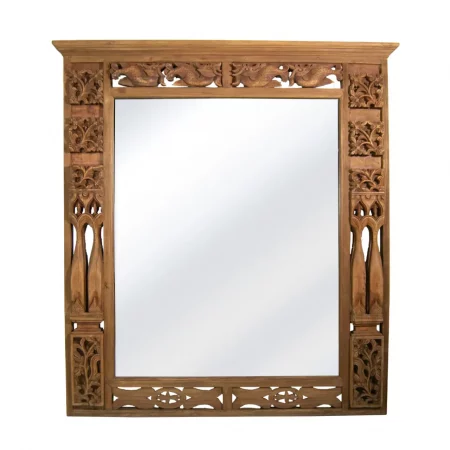 Espejo en Madera de Teka Reciclada Grande 150x9x162 Cm - Moycor (1)