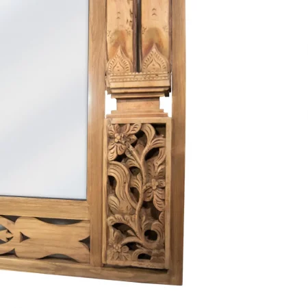 Espejo en Madera de Teka Reciclada Grande 150x9x162 Cm - Moycor (5)
