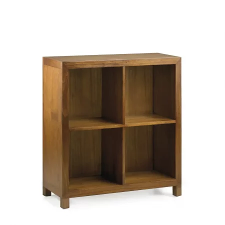 Estante 4 Huecos Madera Mindi Modelo Star Combi 90x35x90 Cm - Moycor (4)