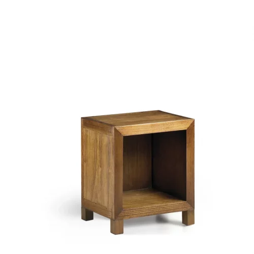 Estante en Forma de Cubo en Madera de Mindi Modelo Star 45x35x45 Cm - Moycor (3)