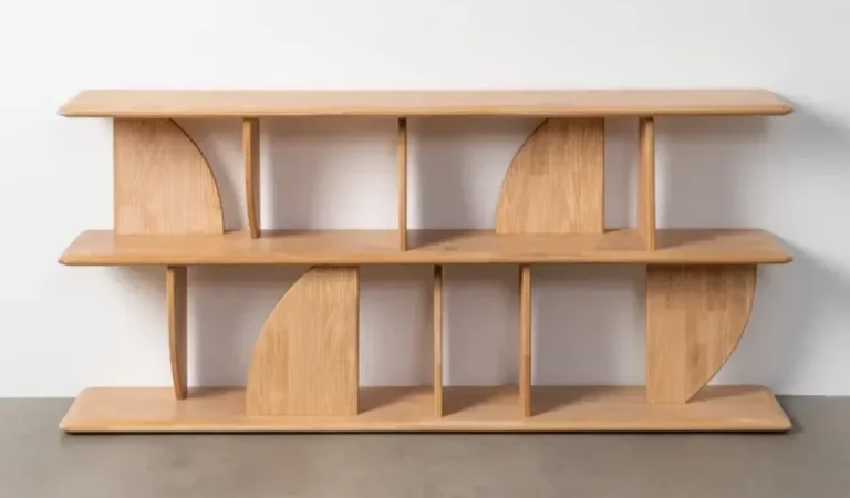 Estantería Madera de Caucho Salón 180x38x83 Cm - IXIA (1)