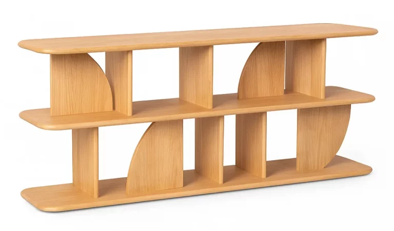 Estantería Madera de Caucho Salón 180x38x83 Cm - IXIA (4)