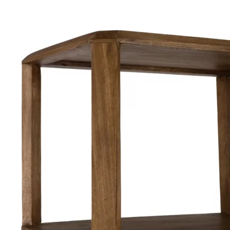 Estantería Marrón Madera Mango Salón 155x42x195 Cm - IXIA (1)