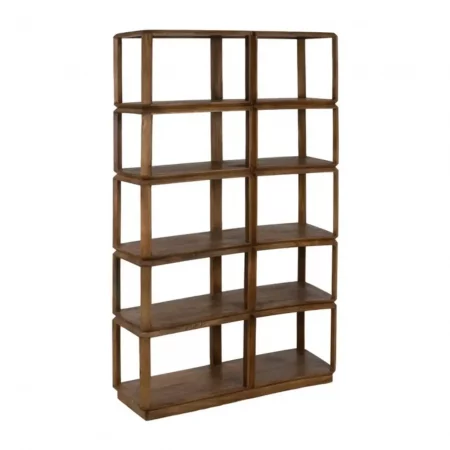Estantería Marrón Madera Mango Salón 155x42x195 Cm - IXIA (2)