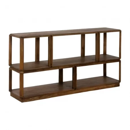 Estantería Marrón Madera Mango Salón 160x42x85 Cm - IXIA (4)