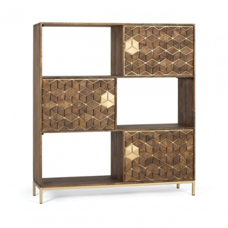 EstanteríaLibrería c3 Puertas Madera Mango - Giner y Colomer - 1