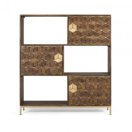 EstanteríaLibrería c3 Puertas Madera Mango - Giner y Colomer - 2