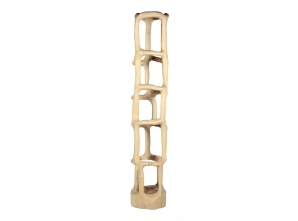 Lámpara de Pie Madera de Suar Natural 30Dx160 Cm - Imori (2)