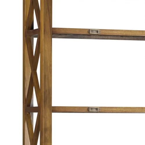 Librería 2 Cajones + 4 Huecos Madera Mindi Colección Star 100x35x190 Cm - Moycor (3)