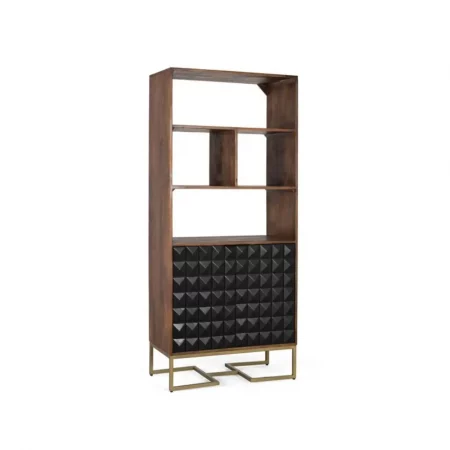 Librería Fabricada en Madera Mango 80x40x181 Cm - Giner y Colomer (2)