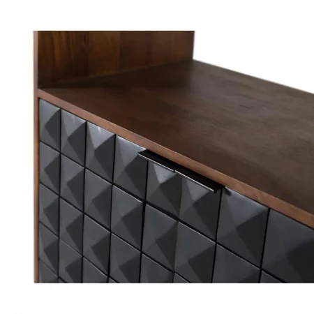 Librería Fabricada en Madera Mango 80x40x181 Cm - Giner y Colomer (4)