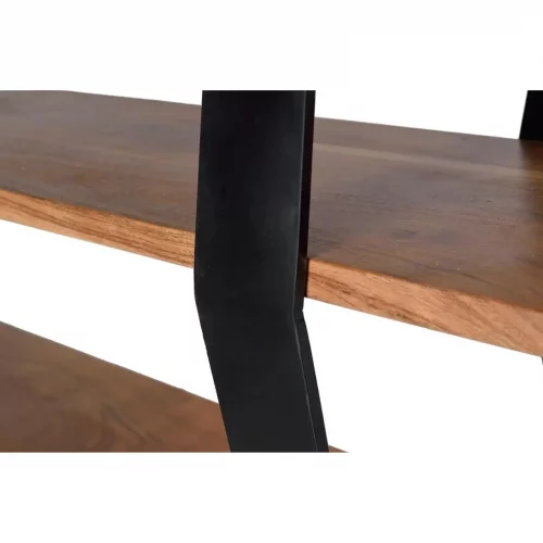Librería Madera Mango Macizo Estructura Forja - Giner y Colomer-6