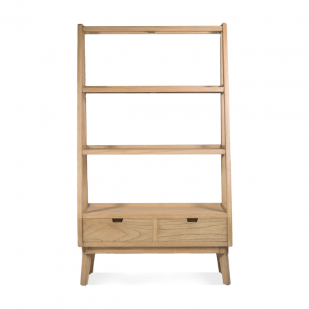 Librería Scandi 3 Estantes 2 Cajones 100x40x170 Cm - Moycor (2)