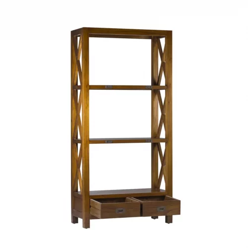 Librería Star 2 Cajones 4 Huecos 80x35x165 Cm - Moycor (2)