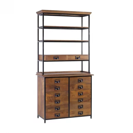 Librería Toronto 8+2 Cajones 4 Huecos 100x45x200 Cm - Moycor (1)