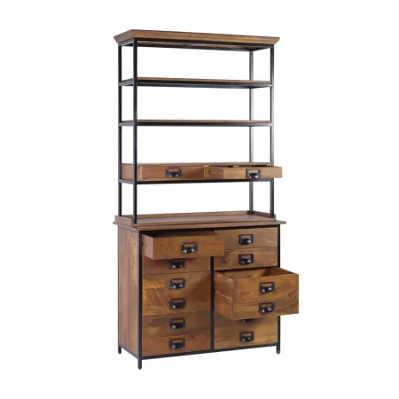 Librería Toronto 8+2 Cajones 4 Huecos 100x45x200 Cm - Moycor (3)