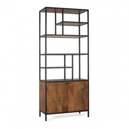 Librería con Estructura de Metal y Madera de Mango - Giner y Colomer - 2