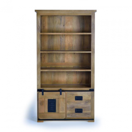 Librería de Madera Mango Maciza Estilo Industrial - Giner y Colomer - 1