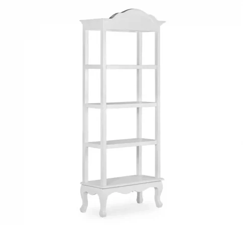 Librería en Madera de Caoba Blanca Buku 4 huecos - Moycor (1)movil