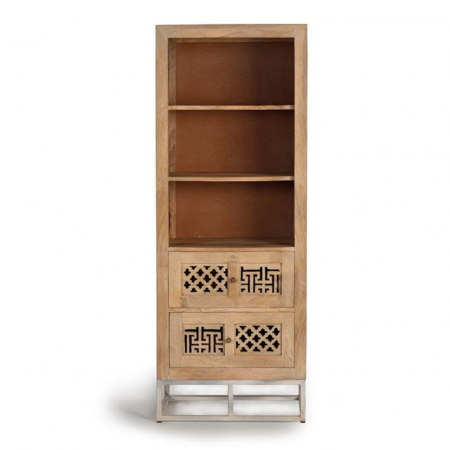 Librería en Madera de Mango con 2 Cajones - Giner y Colomer - 1