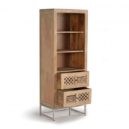 Librería en Madera de Mango con 2 Cajones - Giner y Colomer - 2