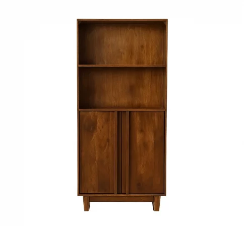 Librero de madera de mango con puertas 38x76cm y huecos 76,5x38cm - MOVIL (1)
