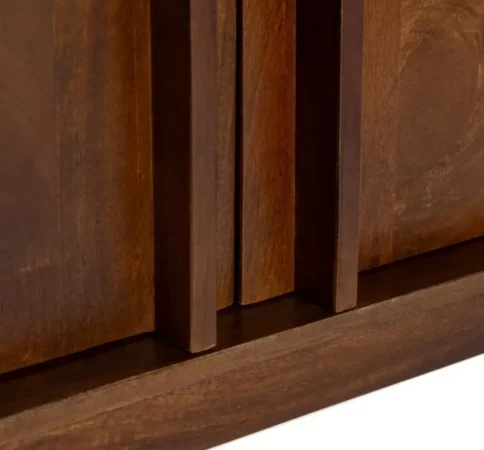 Librero de madera de mango con puertas 38x76cm y huecos 76,5x38cm - MOVIL (6)