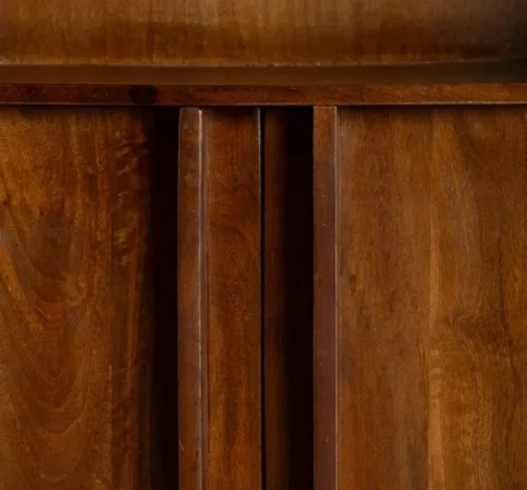 Librero de madera de mango con puertas 38x76cm y huecos 76,5x38cm - MOVIL (8)